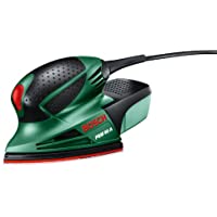 Bosch PSM 80 A - Multilijadora- 3 hojas de lija RedWood- con maletín (80 W- nº carreras en vacío: 20.000 min-1- Ø…